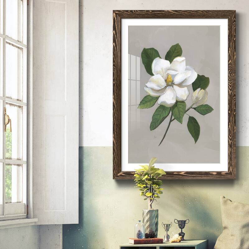 Botanical Magnolia-Premium Framed Print - Ready to Hang
