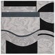 preview thumbnail 3 of 13, SAFAVIEH Odyssey Snezanka Mid-Century Modern Rug 6'7" Square - Ivory/Grey Black - Square