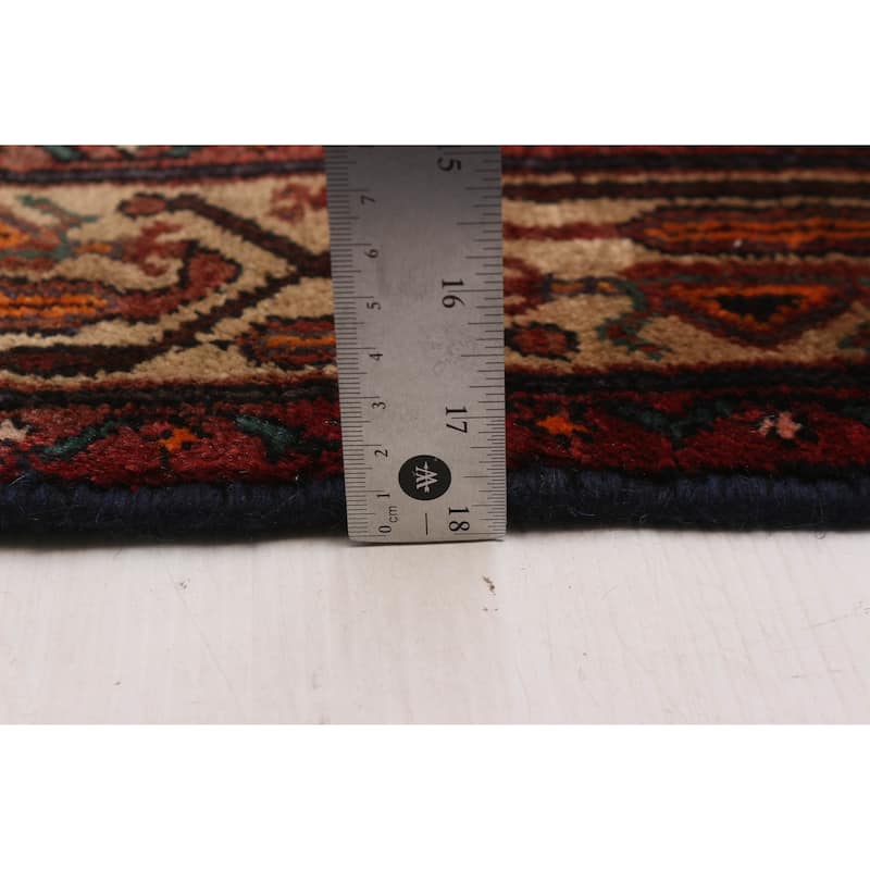 ECARPETGALLERY Hand-knotted Anadol Red Wool Rug - 3'7 x 9'11