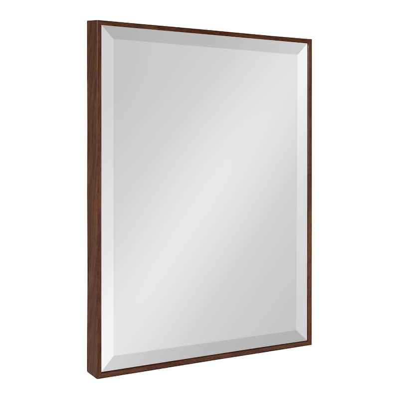 Rhodes Framed Decorative Wall Mirror - 18.75x24.75 - Walnut Brown