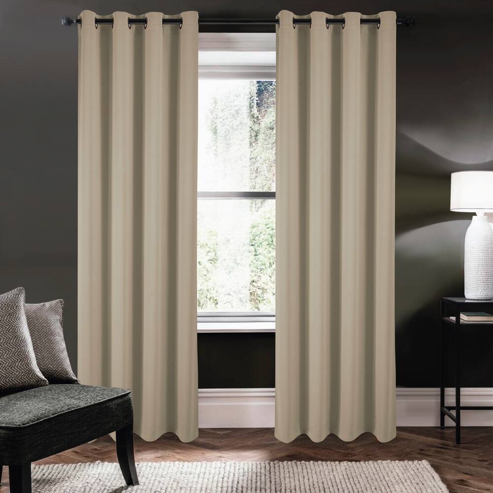 Riley 100 percent Blackout Window Curtain Panel 45, 63, 84, 95 or 105 inch
