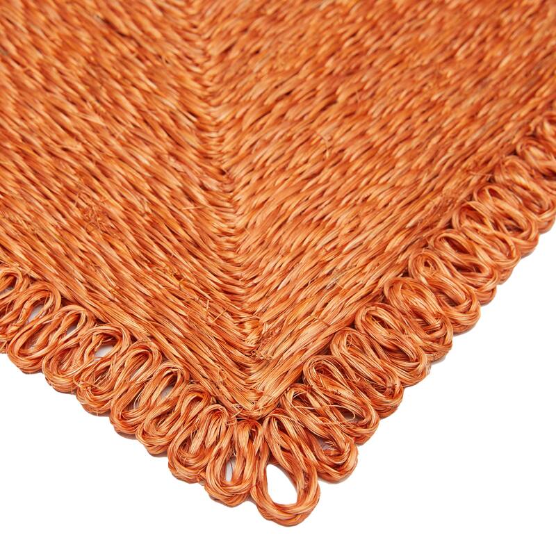 Caravan Loopy Square Place Mat - Set of 4 - 14" - 14 x 14