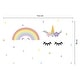 preview thumbnail 5 of 4, Walplus Sleeping Unicorn Rainbow Children Wall Sticker Nursery Decor