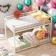 preview thumbnail 1 of 33, Twin Over Twin Convenient Metal Bunk Bed,Low Bunk Bed With Ladder for Home White