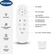 preview thumbnail 3 of 23, 60 in.Matte White Indoor Ceiling Fan with Light, DC Motor and Remote Control