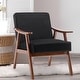preview thumbnail 6 of 83, Homy Casa Mid-Century Modern Accent Chair, Solid Wood Frame, Extra-Thick Backrest, Wingback Lounge Chair Indoor