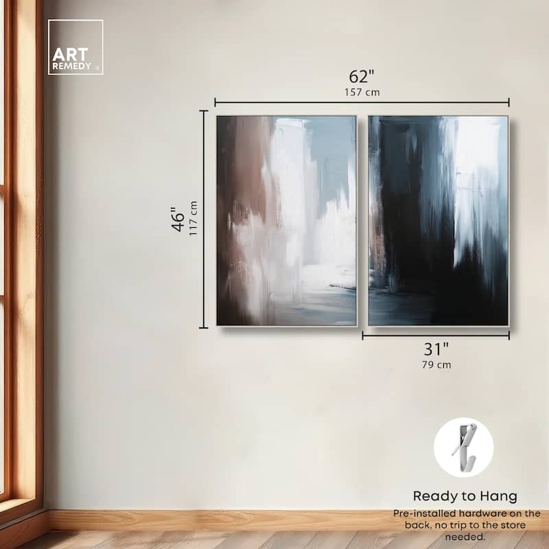 Chiaroscuro Canvas Set of 2 by Art Remedy