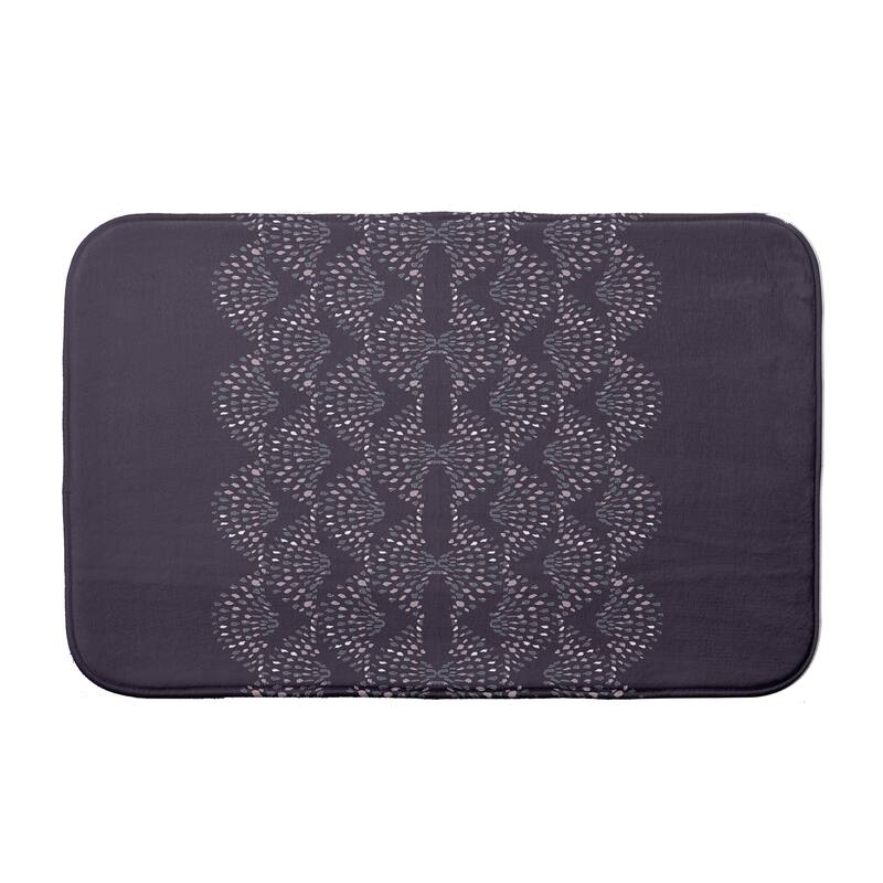 Dotted Focus Bath Mat - 21 x 34 - Purple