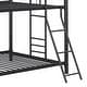 preview thumbnail 11 of 9, Furniture Triple Bunk Bed, Twin/Twin/Twin, black