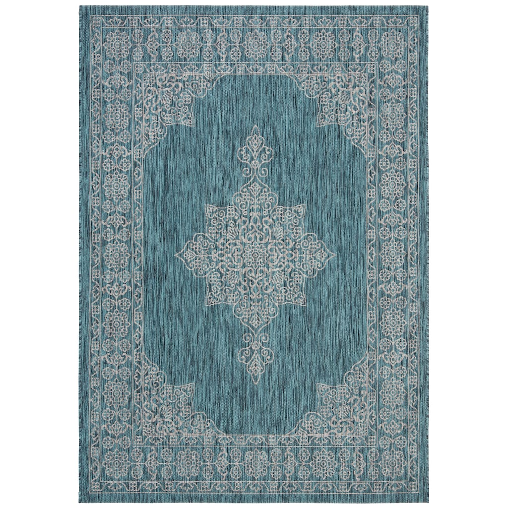 SAFAVIEH Courtyard Zikrija Indoor/ Outdoor Waterproof Patio Backyard Rug - 2' x 3'7"