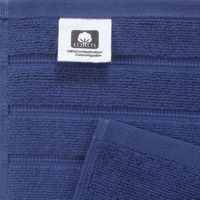 Bibb Home 6-Piece Zero Twist Cotton Towel Set - N/A