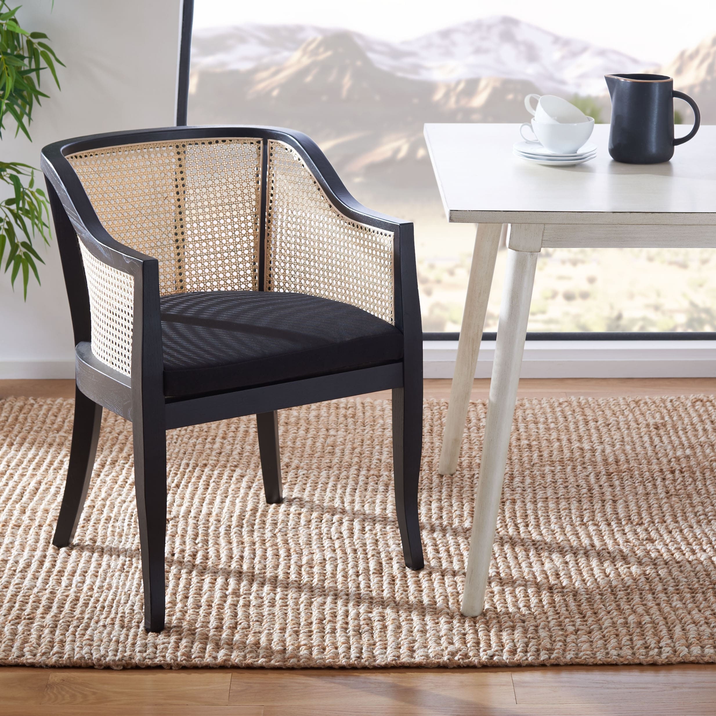 Safavieh rina black dining chair store