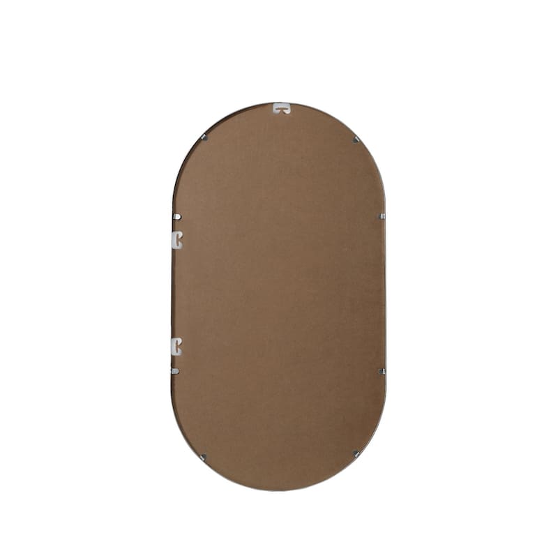 Indigo Home Metal Frame Oval Mirror 20x36 Inch