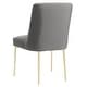 preview thumbnail 88 of 124, SAFAVIEH Couture Nolita Velvet Accent Chair - Mustard / Brass - 28"x23"x35.3" - 28" W x 23" D x 35" H