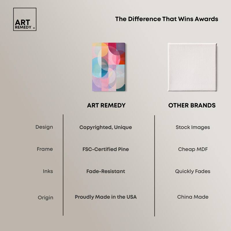 Oneiric Circles IV Canvas by Art Remedy, Gallery Wrapped