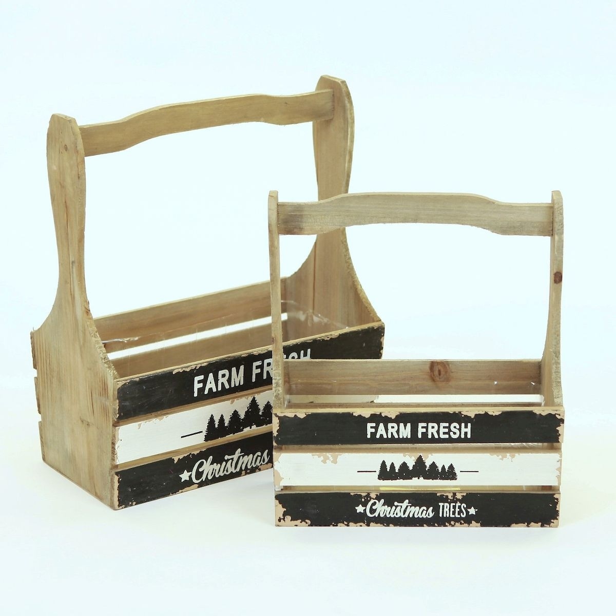 Painted christmas crates