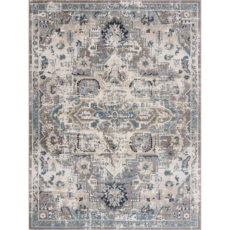 Hauteloom Cabacungan Hallway, Kitchen Machine Washable Runner Rug - Black, Taupe, Peach - 2'7" x 7'3"