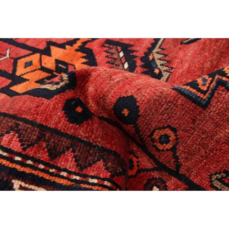 ECARPETGALLERY Hand-knotted Anadol Red Wool Rug - 3'7 x 13'7