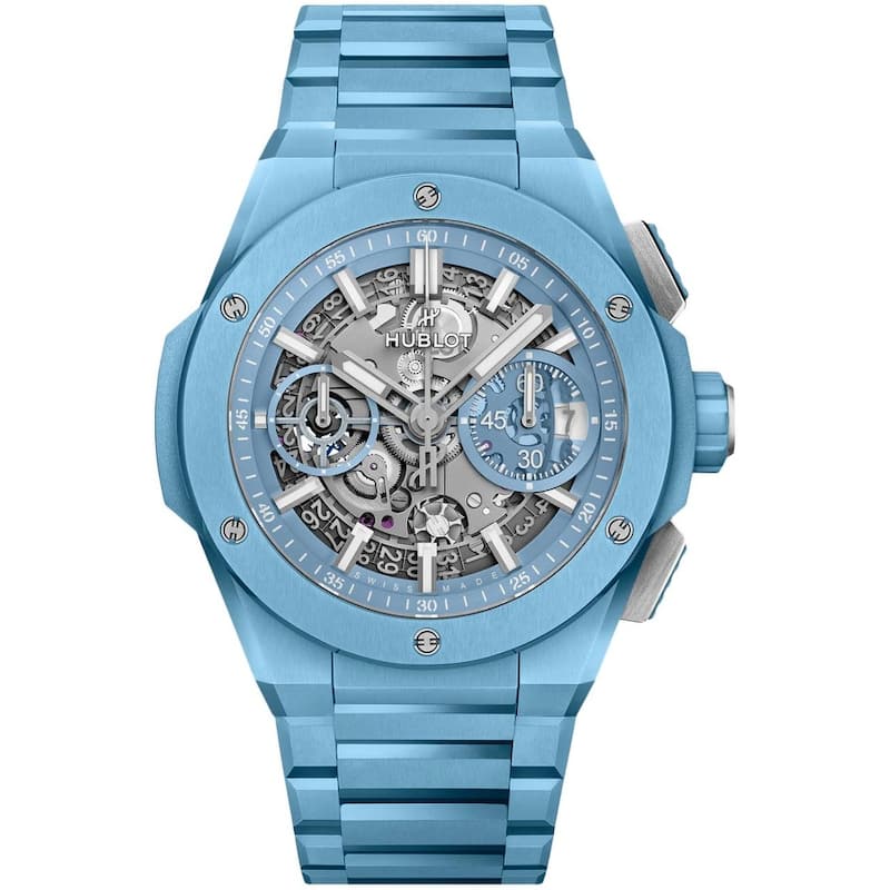 Hublot Big Bang 42mm Men's Watch - Blue and Silvertone