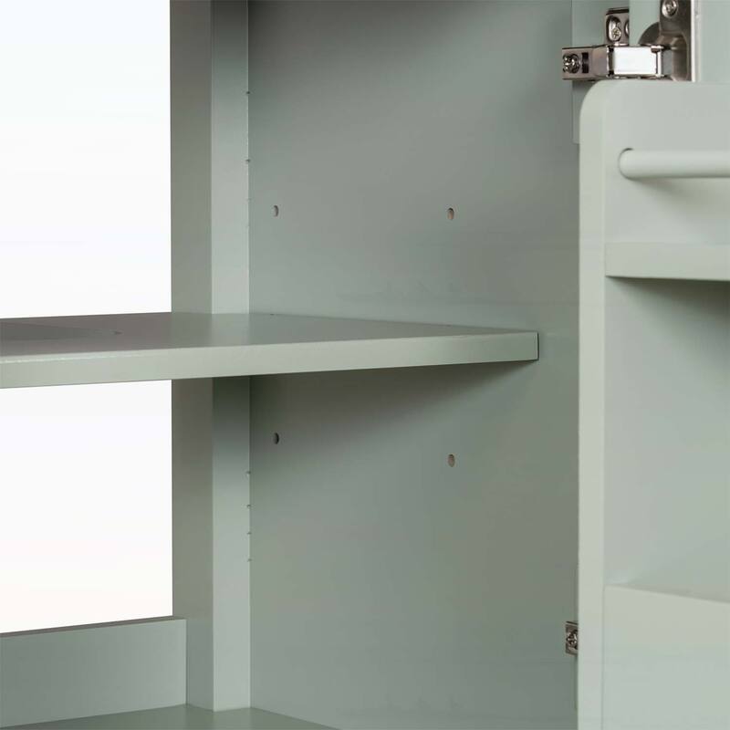 Freestanding Vanity Set with Adjustable Shelf,Tilt-Out Drawer