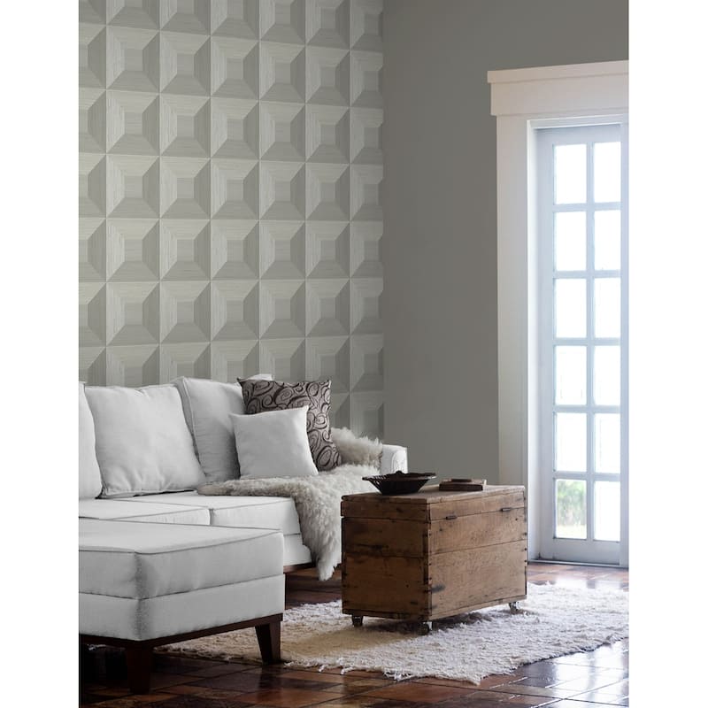NextWall Quadrant Geo Peel and Stick Wallpaper