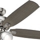 preview thumbnail 15 of 15, Hunter 52' Amberlin Ceiling Fan with LED Light Kit, Pull Chains - Farmhouse, Transitional, Rustic