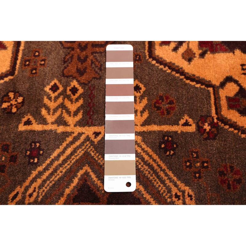 ECARPETGALLERY Hand-knotted Teimani Brown Wool Rug - 3'10 x 6'11