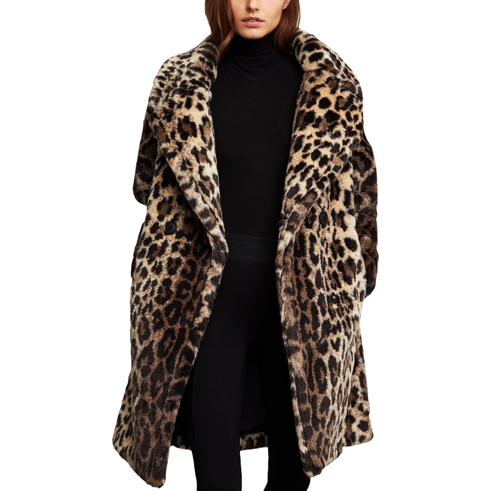 Bcbg leopard coat Clearance