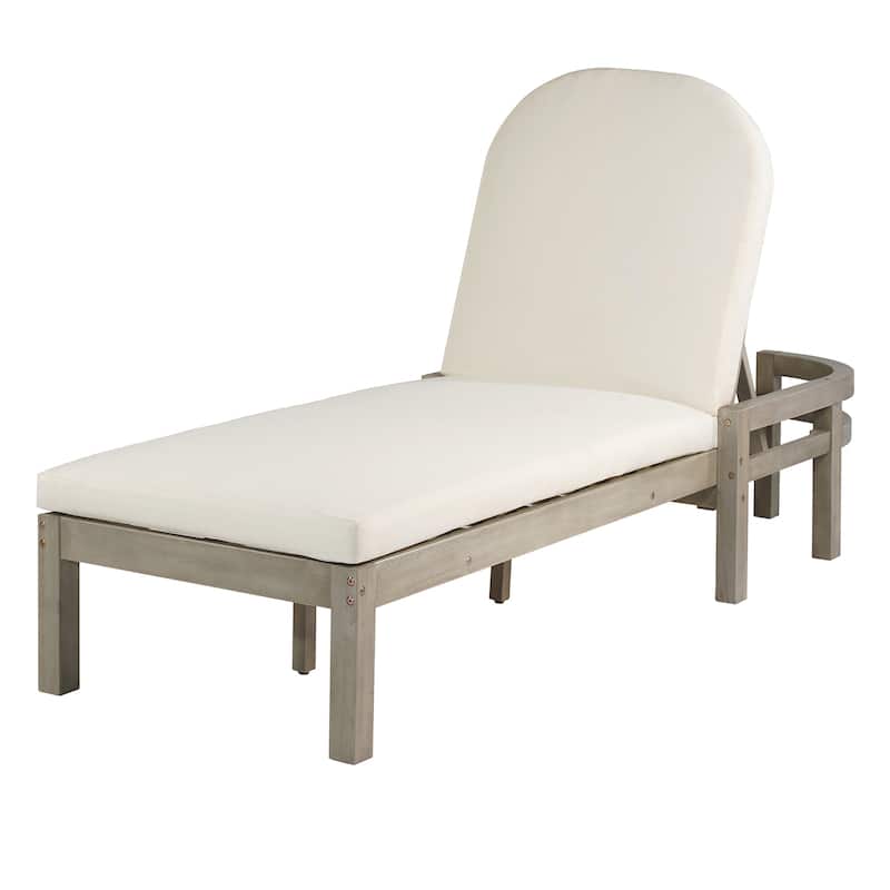 5-Position Adjustable Outdoor Chaise Lounge with Arched Backrest by Leisure Zone