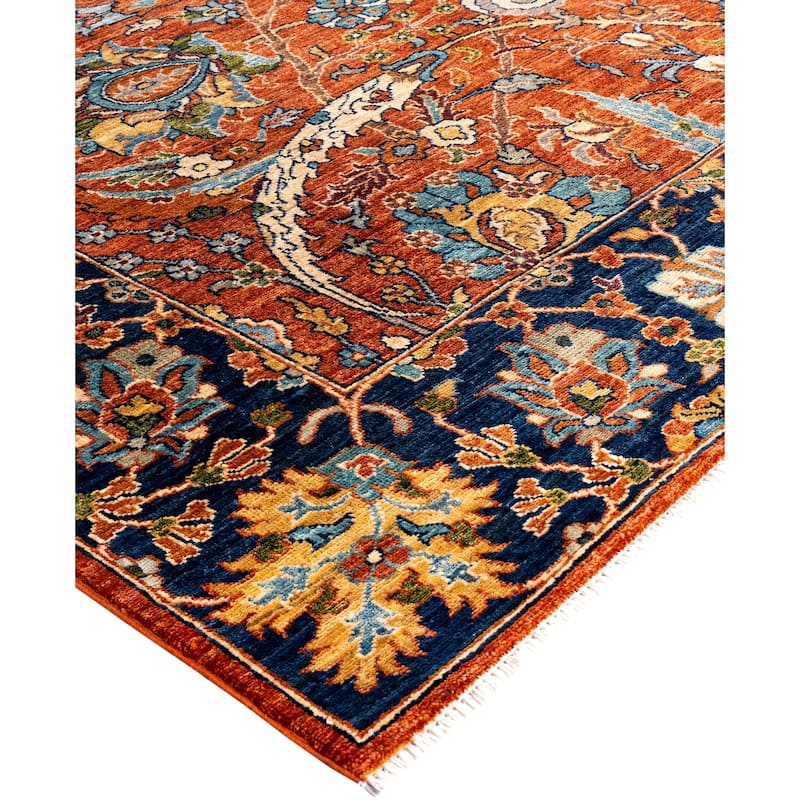 Serapi One-of-a-Kind Hand-Knotted Area Rug - Orange - 8' 3" x 9' 10"