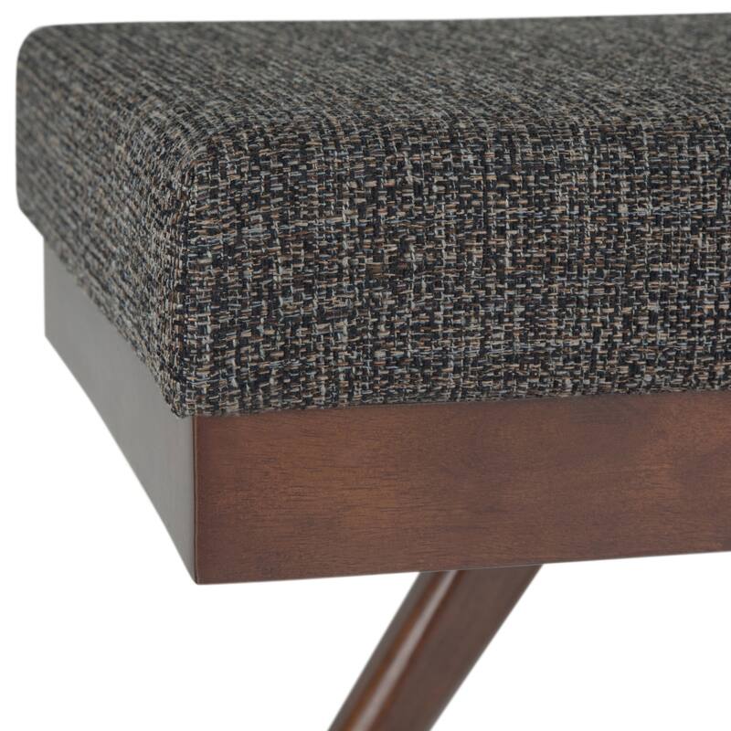 WYNDENHALL Nadine 48 inch Wide Mid Century Modern Rectangle Ottoman Bench
