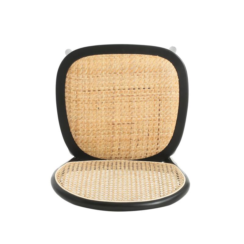 Rattan Chair Leisure Chair Office Chair with Round Backrest, Dining Chair Meeting Room Chair Reception Chair