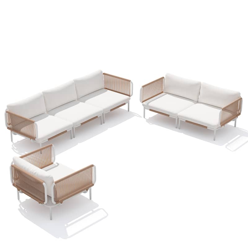 DIY Free Combination Outdoor Patio Furniture Cushion Sectional Sofa Set