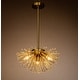 preview thumbnail 8 of 6, Glam 3-Light Crystal Beaded Glowworm Firefly Sputnik Chandelier In Antique Gold Antique Gold