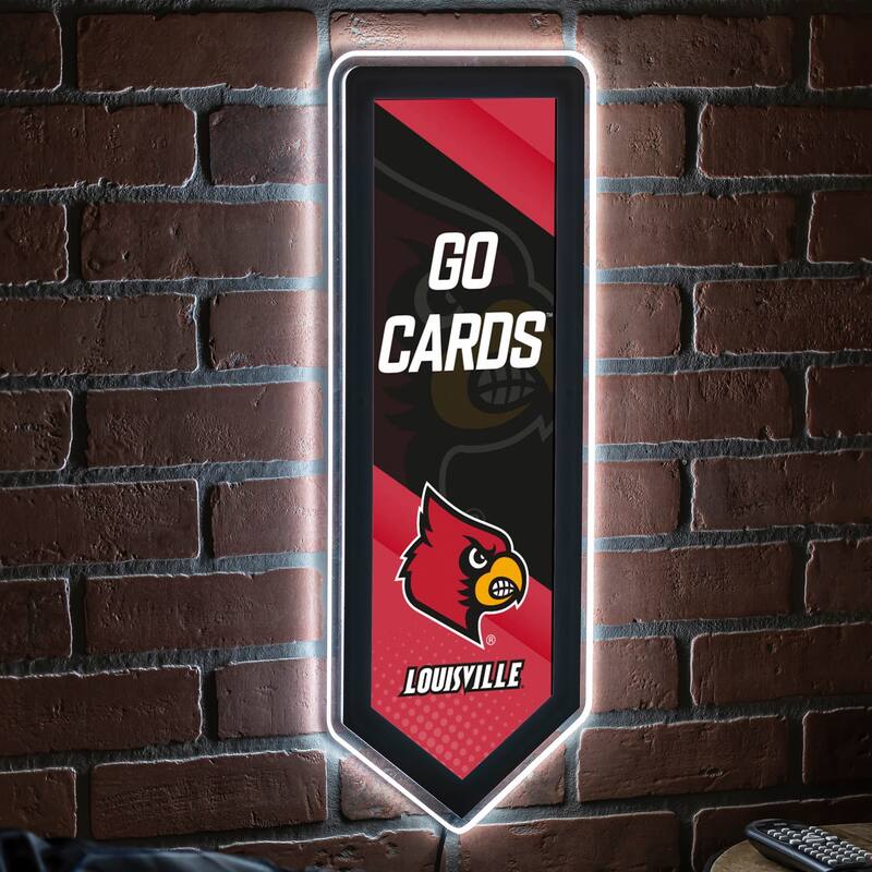 University of Louisville LED Lighted Sign - Clear