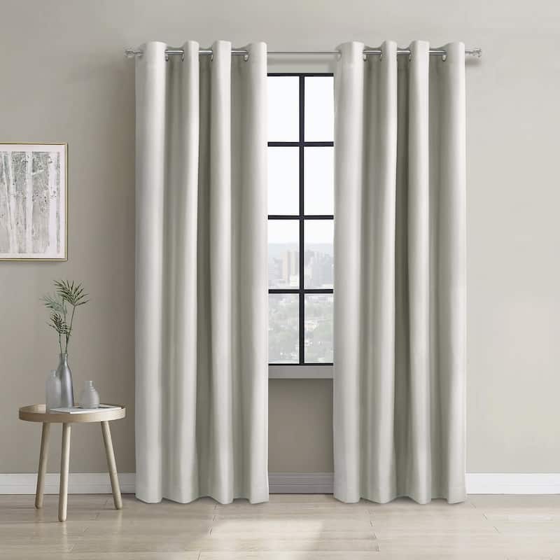 Alpine Blackout Grommet Curtain Panel - 52" x 84" - White