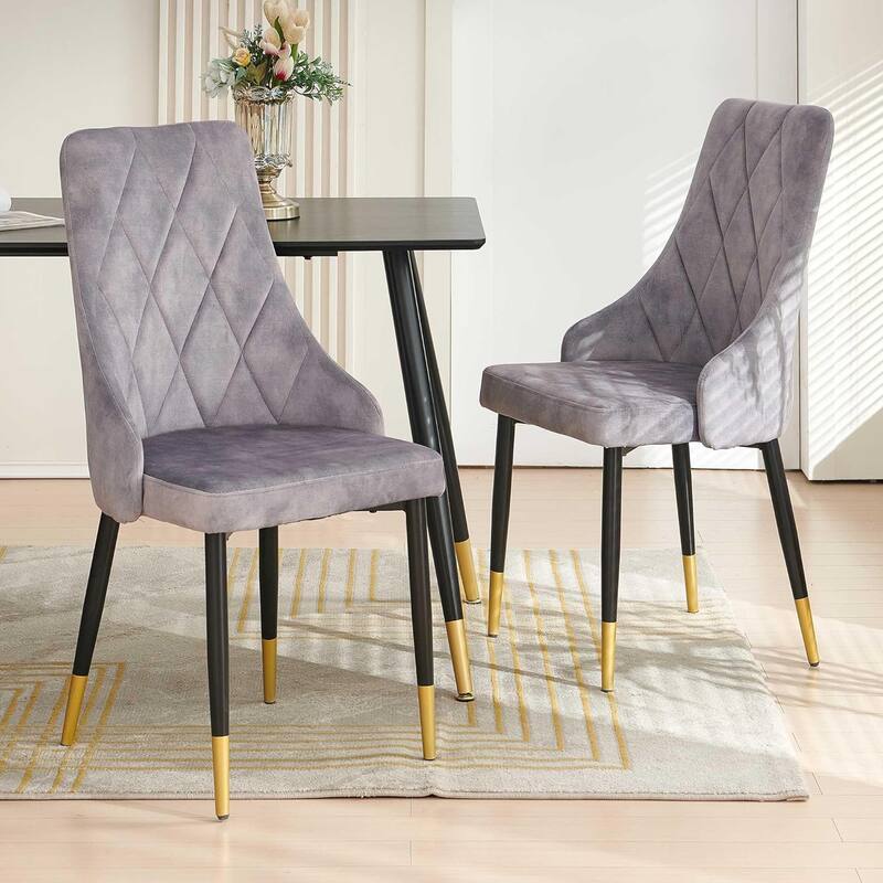 Howtai Velvet Home Kitchen Dining Chairs Upholstered Backrest
