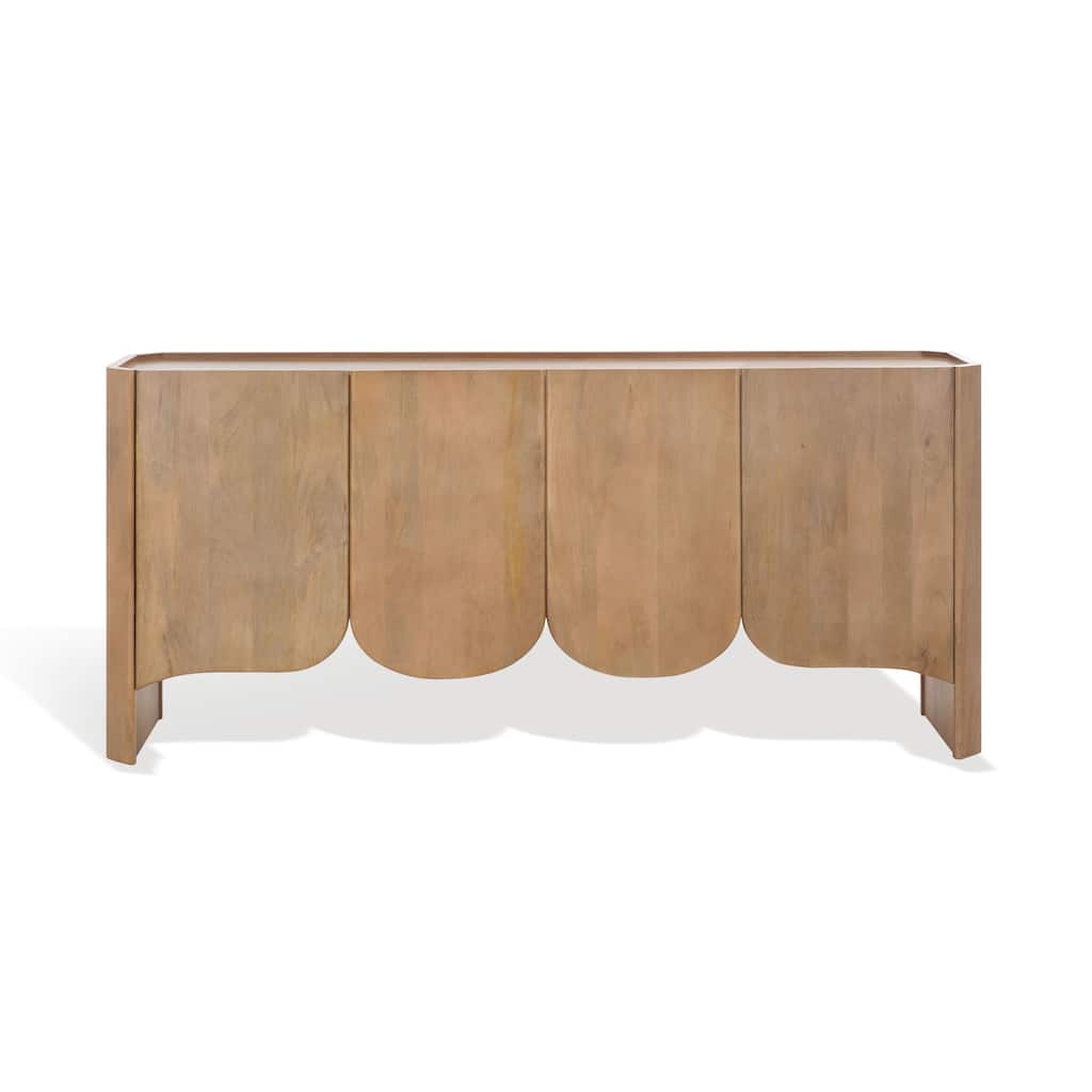 SAFAVIEH Couture Howie 4-Door Wood Sideboard - 71"W x 16"D x 32"H