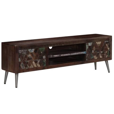 TV Cabinet Solid Reclaimed Wood, TV stand for Bedroom & Living Room