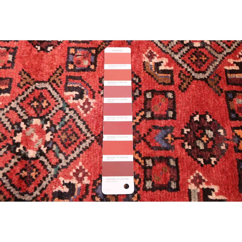 ECARPETGALLERY Hand-knotted Andelz Red Wool Rug - 5'9 x 10'3