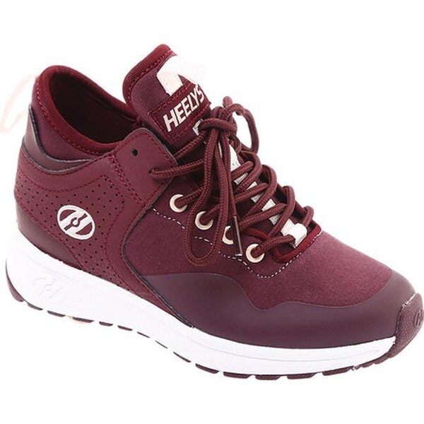 burgundy heelys