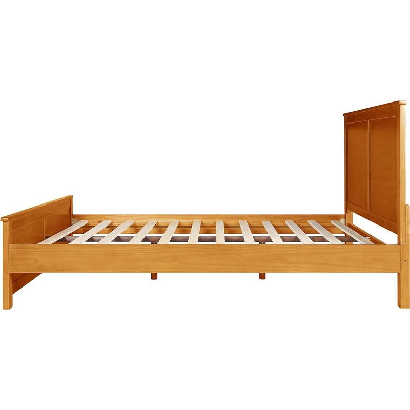 Wooden Platform Bed - Seaside Style Bed Frame - Modern & Traditional Design