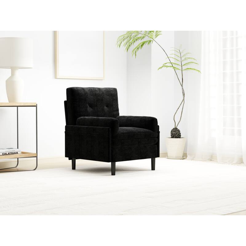 Corduroy Convertible Sofa, Ergonomic Lounge Chair and Bed