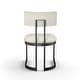 preview thumbnail 15 of 24, Amisco Lucio Upholstered Dining Chair with Metal Legs