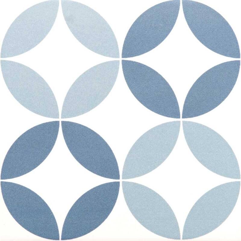 The Tile Life Twinkle 9x9 Blue Porcelain Floor & Wall Tile
