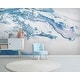 Peel&Stick Wave White Turquoise Splash Removable Wallpaper - Bed Bath ...