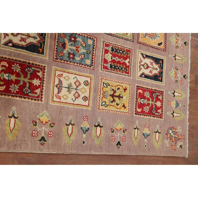 Garden Design Kazak Oriental Accent Rug Handmade Wool Carpet - 3'11" x 5'11"