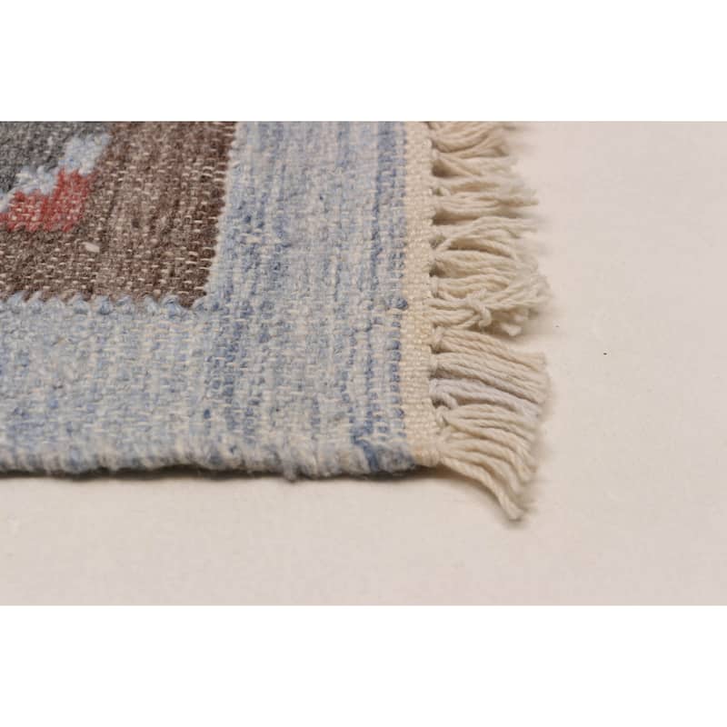 Ankara FW Denim Blue Kilim 5'2" x 8'0" - 5'2 x 8'0