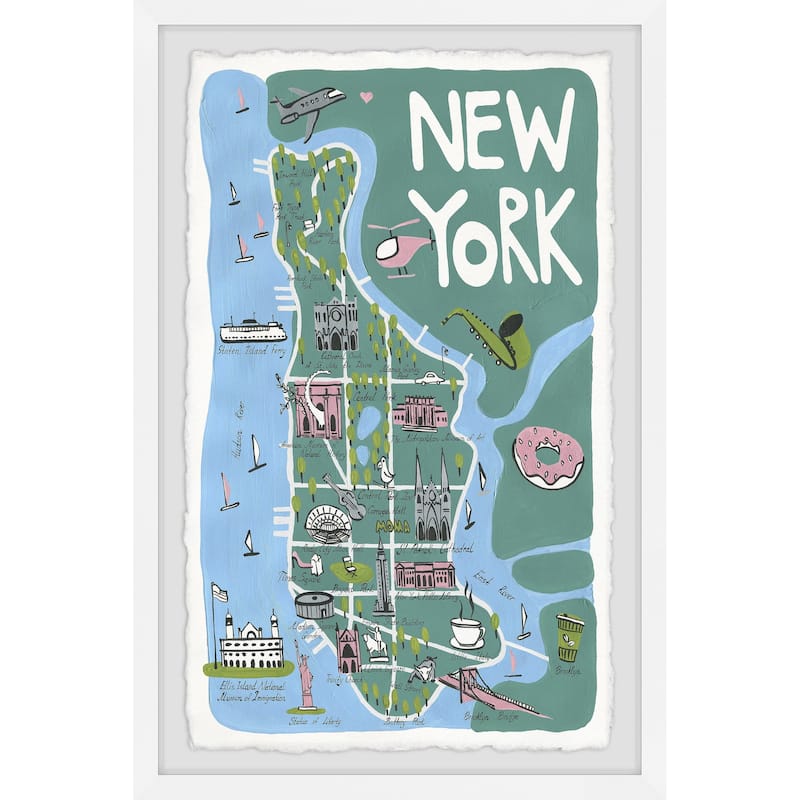 'New York Escape' Framed Painting Print