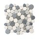 preview thumbnail 3 of 7, Bali Mix Round Mosaic, Backsplash Kitchen Walls, Shower and Bathroom Floors 12" X 12" (5 Sqft per case) - Case (5 Tiles)